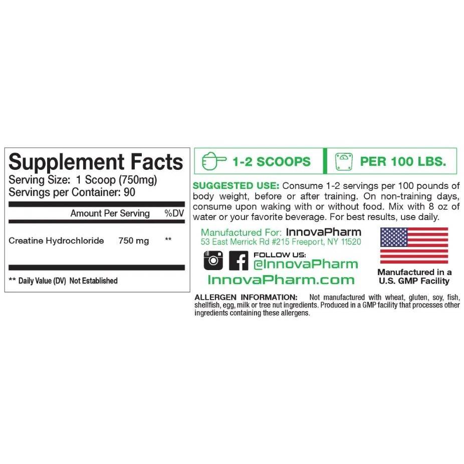 Innovapharm Creatine HCl Powder - Afbeelding 2