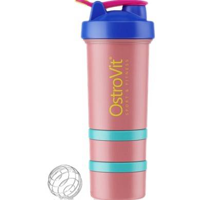 OstroVit Premium Compartment Shaker - Miami Vibes - Afbeelding 3